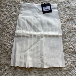 NWT Pleated Wonder Skirt In Ivory